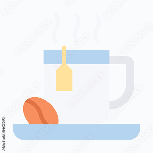 Coffee Icon, Flat style vector icon, 