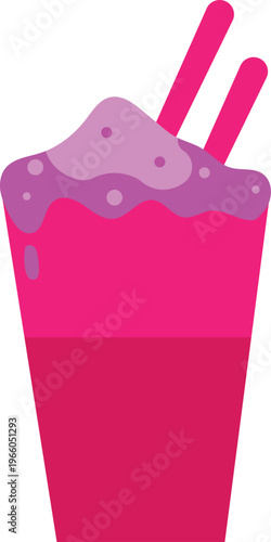 vector illustration of a glass of cola