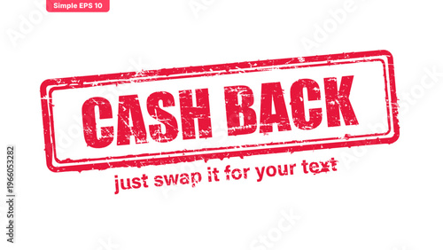 official stamp label red rubber stamp vector with distressed ink texture and clean frame, built for packaging, shipping labels, office paperwork, certification workflows, and commercial branding use.