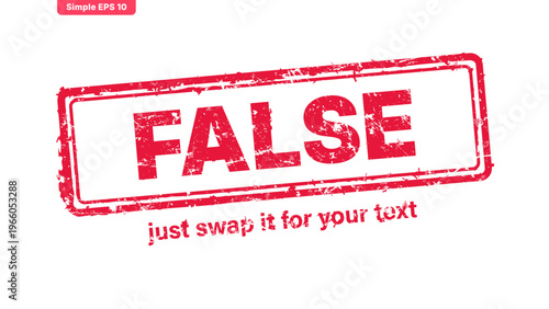 official stamp label red rubber stamp vector with distressed ink texture and clean frame, built for packaging, shipping labels, office paperwork, certification workflows, and commercial branding use.