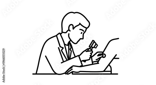 Dermatologist examining skin lesion with dermatoscope, medical examination, close-up