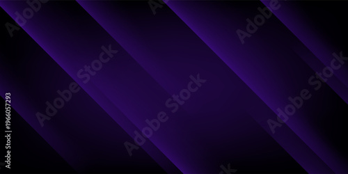 Abstract Elegant diagonal striped purple background and black abstract , dark