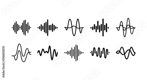 Variety of Audio Waveform Patterns for Sound Visualization in Bright Studio