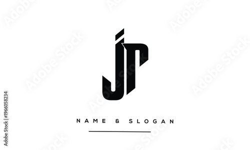 JR, RJ Abstract Letters Logo Monogram