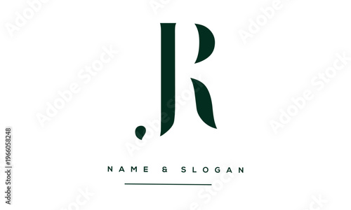JR, RJ Abstract Letters Logo Monogram