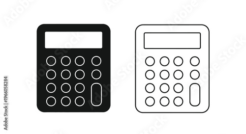 Two calculators one black and one white displayed side by side
