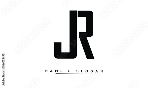 JR, RJ Abstract Letters Logo Monogram