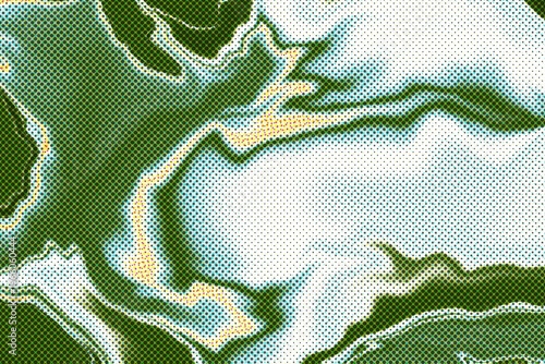 Colorful Liquid Ink Halftone Background