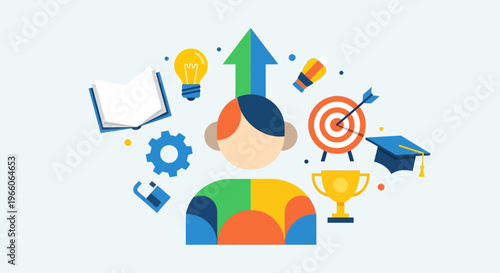 Businessman with education and success.