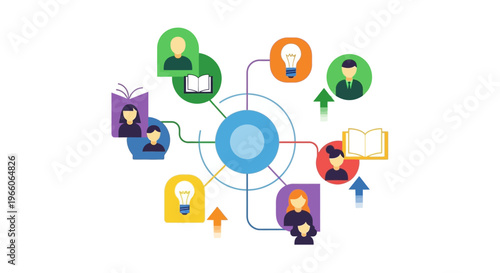 People Icons Network Connection Teamwork.