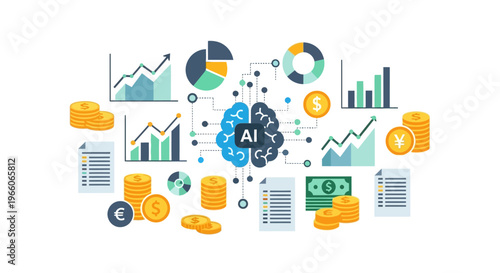 Artificial Intelligence Business Finance Technology.
