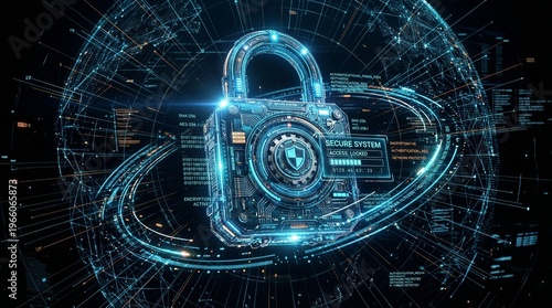 binary code lock on binary code