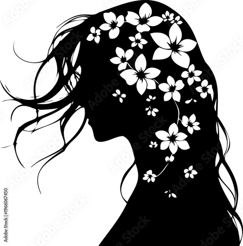 Beautiful woman and baby sketch for magazine layout