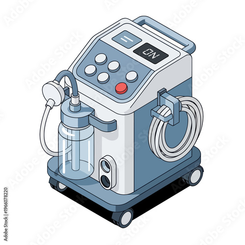 Medical Ventilator Machine for Respiratory Support and Critical Care.