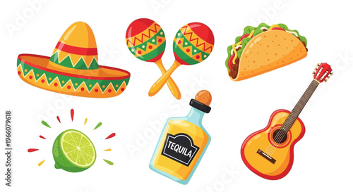 Mexican food and drink items.