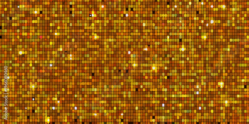 Abstract golden mosaic background with a sparkling textured appearance