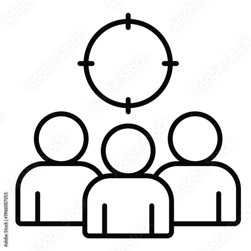 Audience Line Style Icon