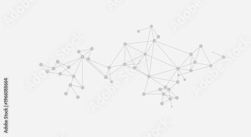 Network connections and data visualization.