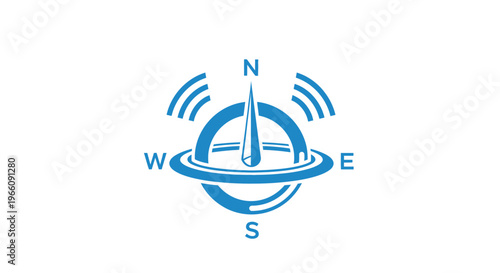 Compass Navigation Tool Direction Indicator.