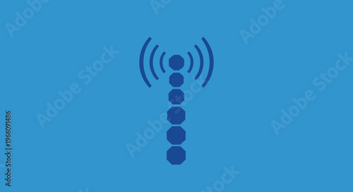 Mobile phone signal icon symbol.