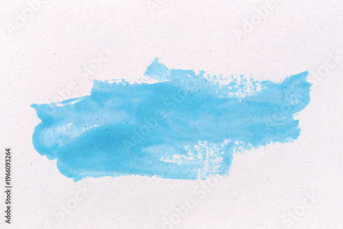 Light blue watercolor user paintbrush with hand draw isolated on white art paper background.