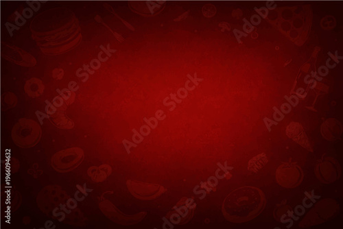 An elegant, deep red background offers a perfect backdrop for culinary creations and food-themed designs, its subtle patterns hinting at the deliciousness to come.