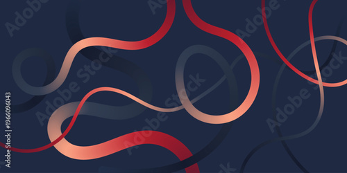 Vibrant Colorful Abstract Flowing Line Art Background