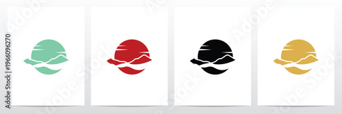 Sun Mountain Logo Vector Design Template