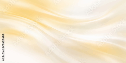 An abstract golden background features soft silk waves and a smooth satin texture in a liquid motion design, creating a luxurious gold fabric pattern for an elegant wallpaper backdrop