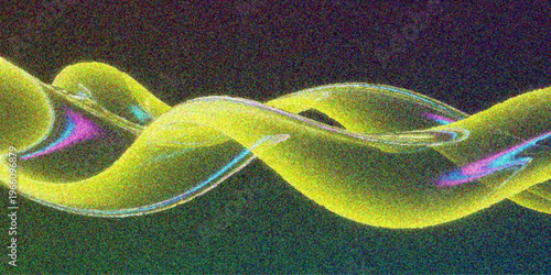 Abstract colorful DNA background with bubbles and energy waves featuring a blue plasma sphere and light fractal illustrations for a space ocean wallpaper design