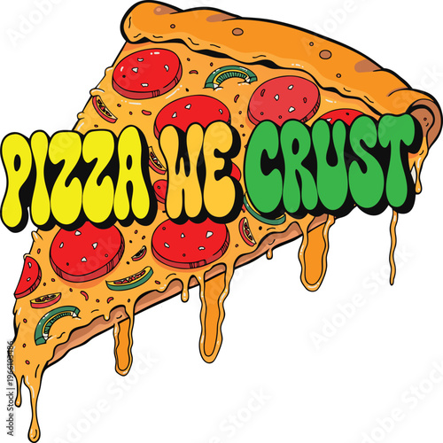  vector pepperoni pizza slices  and whole pizza isolated 