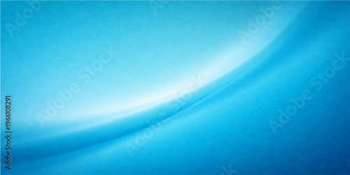 A smooth blue abstract wave background featuring a flowing gradient design with soft light curves and futuristic motion lines for a modern vector texture wallpaper