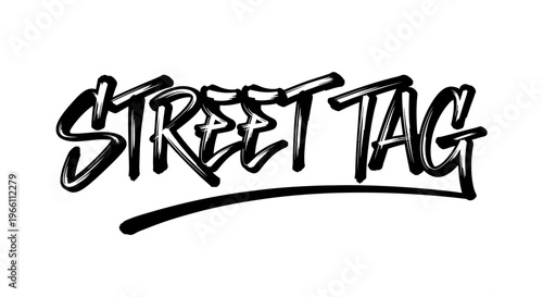 Street Tag Graffiti Art Style Text Logo