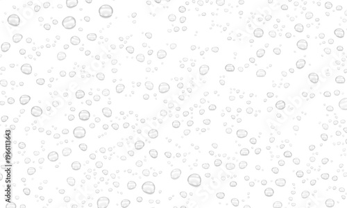 Realistic water drops. PNG drops, condensation on the window, transparent water drop. Abstract water drops, bubbles on transparent background, digital liquid design, Stock royalty free.
