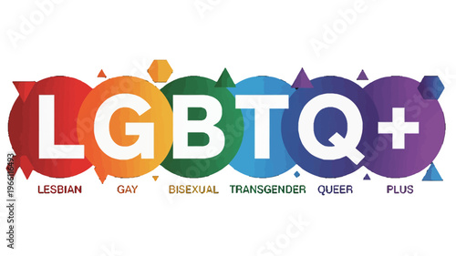 LGBTQ Plus Community Pride Symbol.