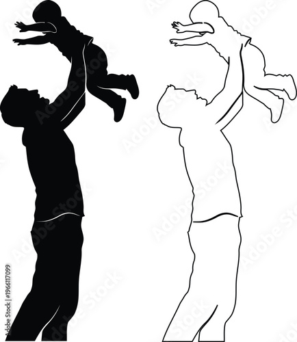 Two Athletes Competing for Volleyball in Mid Air Action