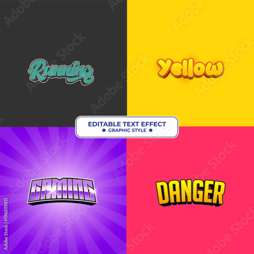 Set Editable Text Effects for Graphic Design Projects