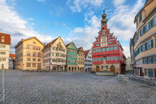 Esslingen am Neckar, Germany - view of old Town Hall (Altes Rathaus) building built circa 1420 
