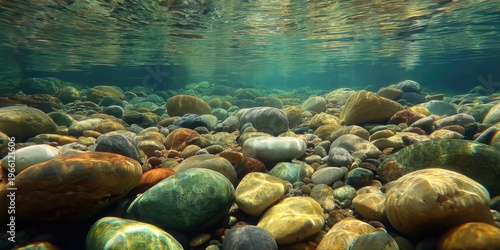 Colorful Underwater Stones