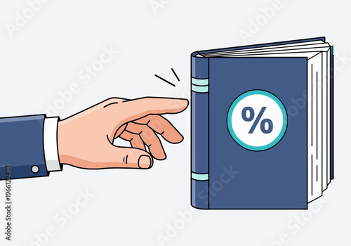 Hand Reaching For Discount Book.