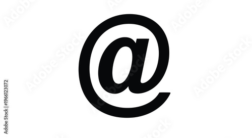 A stark black and white image features the symbol with a prominent a character nestled within its circular form high quality