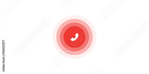 Answer and decline phone call buttons. Phone call. Telephone sign. Accept call and decline phone icons. vector