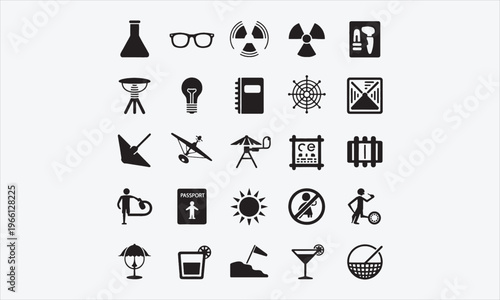 Nurse icon element set ,vector illustration