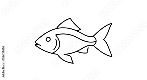 Fish swimming in water illustration.