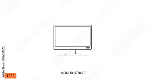 Modern flat screen computer monitor.