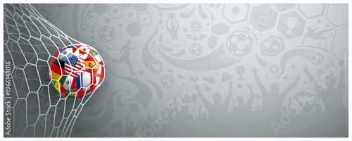 ARRIÈRE-PLAN DE FOOTBALL GRIS