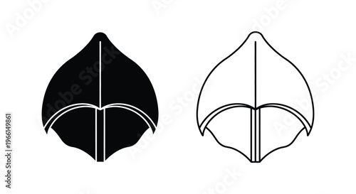 a pair of black and white drawings of a thimblefish from above Vector