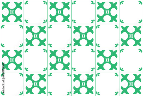 Mexican Seamless Pattern With Talavera Tiles
