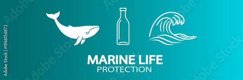 Marine life protection from pollution and plastic waste is crucial for ocean health
