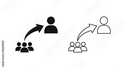 people moving between groups Vector